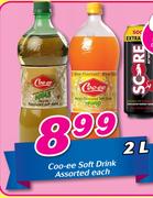 Coo-ee Soft Drink-2Ltr Each