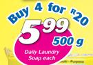 Daily Laundry Soap-4x500g