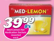Med-Lemon Hot Medication Sachets-8's Each