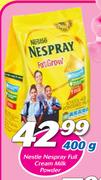 Nestle Nespray Full Cream Milk Powder-400g