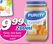 Purity 3nd Baby Food-200ml Each