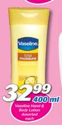 Vaseline Hand & Body Lotion-400ml Each