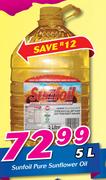 Sunfoil Pure Sunflower Oil-5Ltr