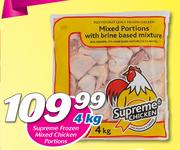 Supreme Frozen Mixed Chicken Portions-4Kg