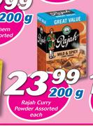 Rajah Curry Powder Assorted-200g Each