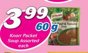 Knorr Packet Soup Assorted-60g Each