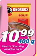Knorrox Soup Bag Assorted-400g Each