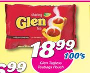 Glen Tagless Teabags Pouch-100's