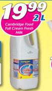  Cambridge Food Full Cream Fresh Milk-2Ltr