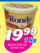 Rondo 20% Fat Spread Tub-1Kg
