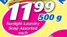 Sunlight Laundry Soap Assorted-500g Each