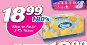 Kleenex Facial 2 Ply Tissue-180's