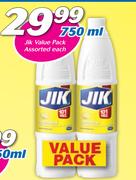 Jik Value Pack Assorted-750ml Each
