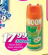 Doom Insect Spray Assorted-300ml Each