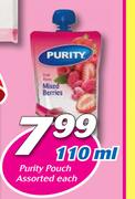 Purity Pouch Assorted-110ml Each