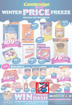 Cambridge Food KZN : Winter Price Freezer (25 June - 8 July 2018), page 1