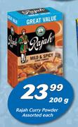 Rajah Curry Powder-200g Each