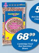 Cambridge Food Red Speckled Beans-4kg