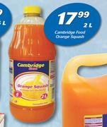 Cambridge Food Orange Squash-2Ltr
