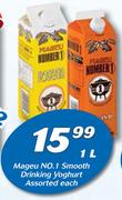 Mageu No.1 Smooth Drinking Yoghurt Assorted-1Ltr Each