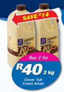 Clover Full Cream Amasi-2 x 2Kg