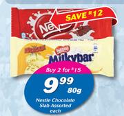 Nestle Chocolate Slab Assorted-2 x 80g