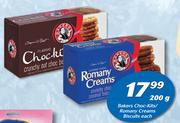 Bakers Choc Kits/Romany Creams Biscuits-200g Each