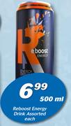 Reboost Energy Drink Assorted-500ml Each