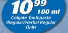 Colgate Toothpaste (Regular/Herbal Regular Only)-100ml