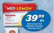 Med-Lemon Hot Medicine Sachets Assorted-8's Each
