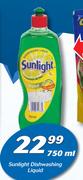 Sunlight Dishwashing Liquid-750ml