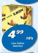 Lion Safety Matches-10's