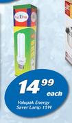 Valupak Energy saver Lamp 15W-Each