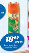 Doom Insect Spray Assorted-300ml Each