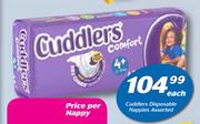 Cuddlers Disposable Nappies Assorted-Each