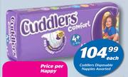Cuddlers Disposable Nappy Pack Of 50-Per Nappy