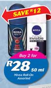 Nivea Roll On Assorted-2 x 50ml