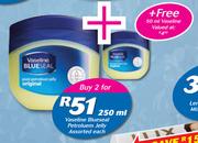 Vaseline Blueseal Petroluem Jelly Assorted-2 x 250ml Free Vaseline Petroluem Jelly-50ml