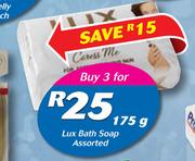 Lux Bath Soap Assorted-3 x 175g