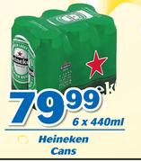 Heineken Cans-6 x 440ml