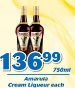 Amarula Cream Liquer-750ml Each