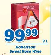 Robertson Sweet Rose Wine-3Ltr
