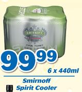 Smirnoff Spirit Cooler-6 x 440ml