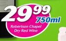 Robertson Chapel Dry Red Wine-750ml
