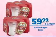 Castle Lager Cans-6x330ml