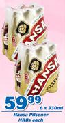 Hansa Pilsener NRBs 6X330ml-Each