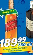 Johnnie Walker Red Label Scotch Whisky-750ml