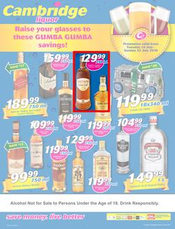 Cambridge Liquor KZN : July Mid Month (10 July - 22 July 2018), page 1