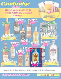 Cambridge Liquor KZN : July Mid Month (10 July - 22 July 2018), page 1