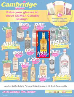 Cambridge Liquor KZN : July Mid Month (10 July - 22 July 2018), page 1